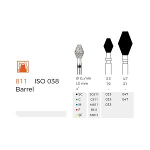 Diamond Dental Burs(M811L)