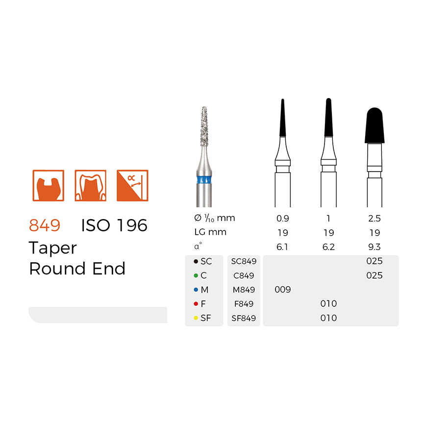 Diamond Dental Burs(F849)