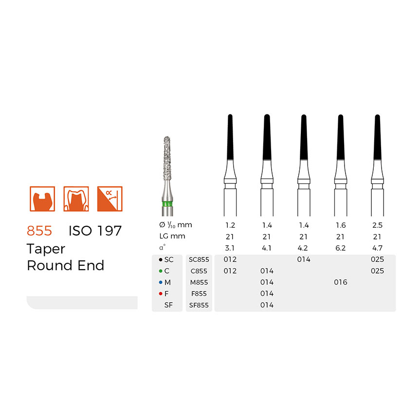 Diamond Dental Burs(F855)